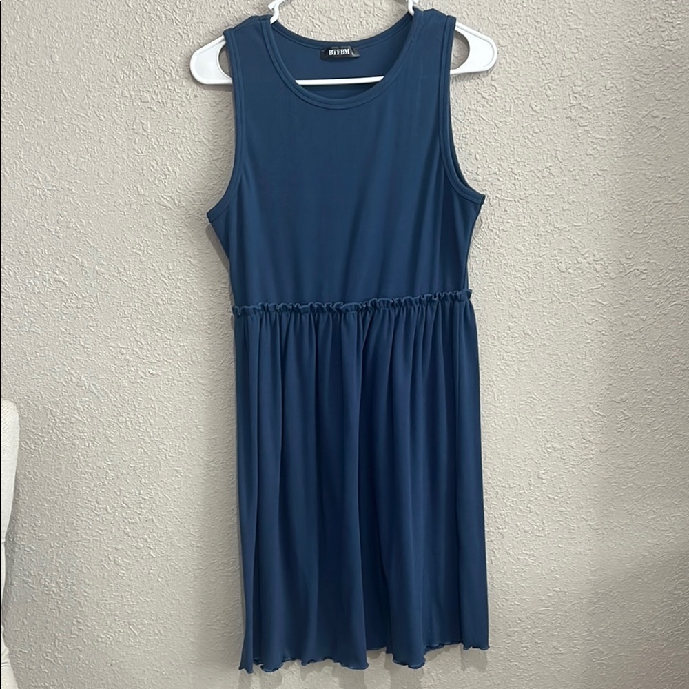 Blue Sleeveless Dress